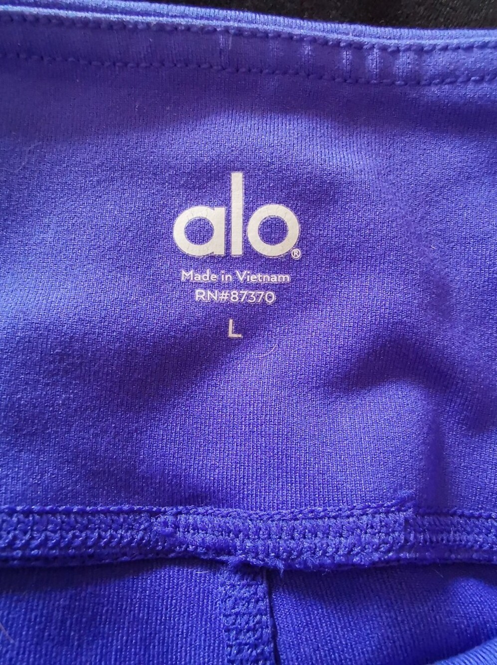 Alo Yoga Alo Illusion 4 Yoga Leggings size L Electric blue and Black - Picture 11 of 13